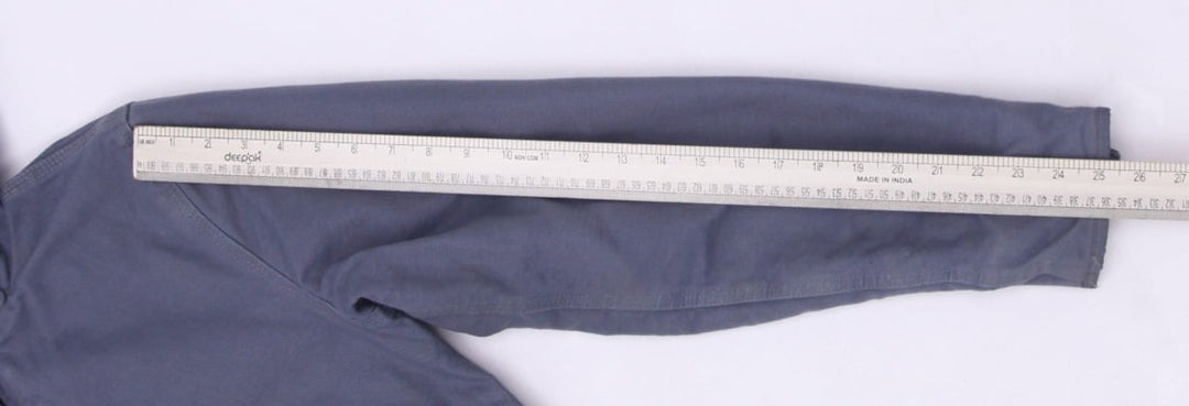 Mens Carhartt 104053-E03 Jacket Gray Hooded Workwear Quilted Pockets Size S