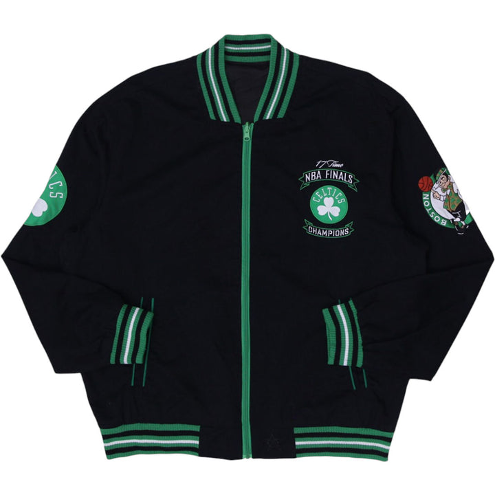 Mens JH Design 17 Time NBA Finals Boston Celtics Reversible Full Zip Jacket