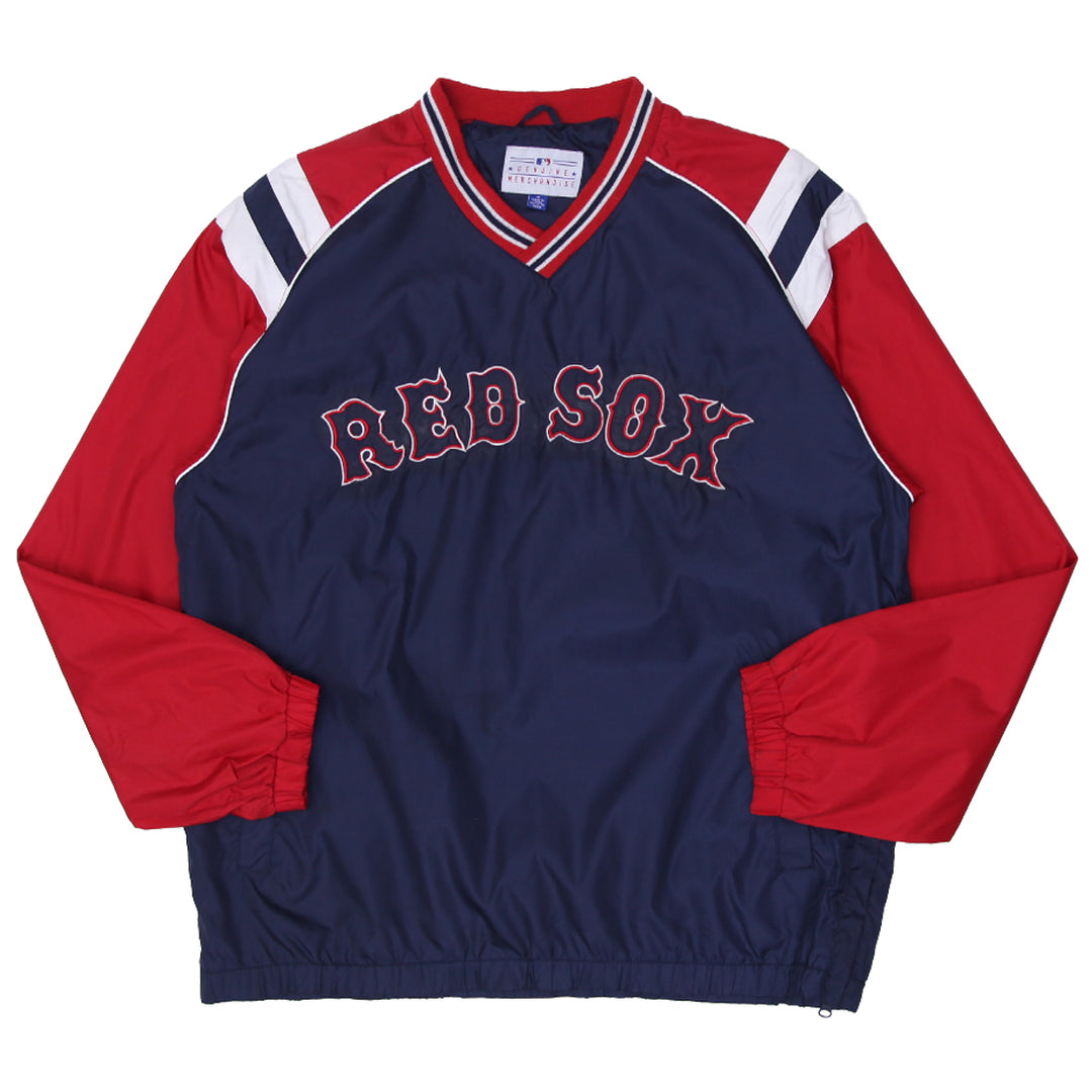 Vintage Boston Red Sox MLB Genuine Merchandise Satin Pullover Size Medium - Fashion Rerun Vintage Migration_Jacket