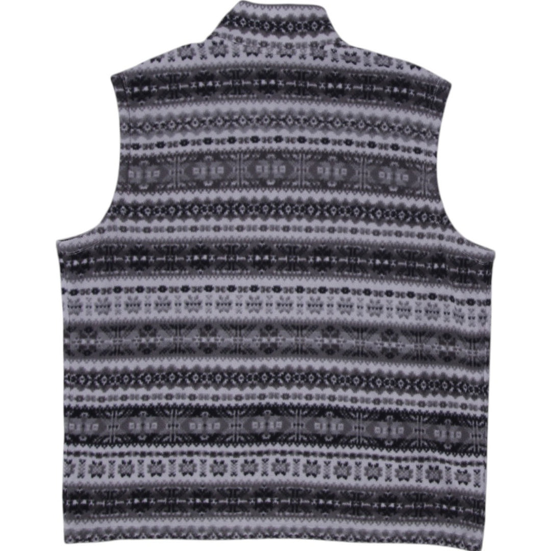 Mens Ralph Lauren Golf Gray Patterned Fleece Full Zip Vest Size XL | Migration_Vests - Side View | Fashion Rerun