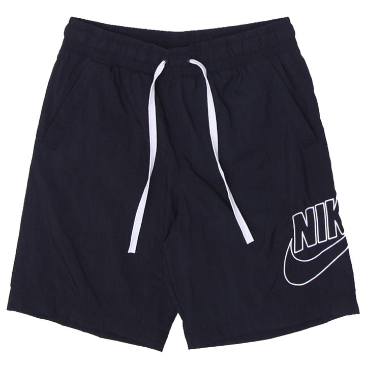 Mens Embroidered Nike Logo Black Nylon Shorts