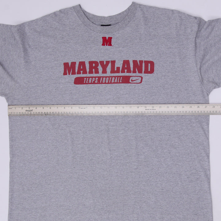 Vintage 2002 Nike Team Maryland Terrapins Football T-Shirt Size XXL