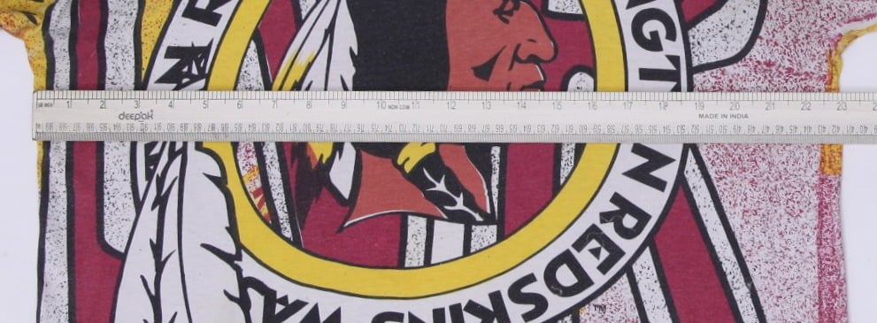 Vintage 1990s NFL Washington Redskins All Over Print T-Shirt Single Stitch