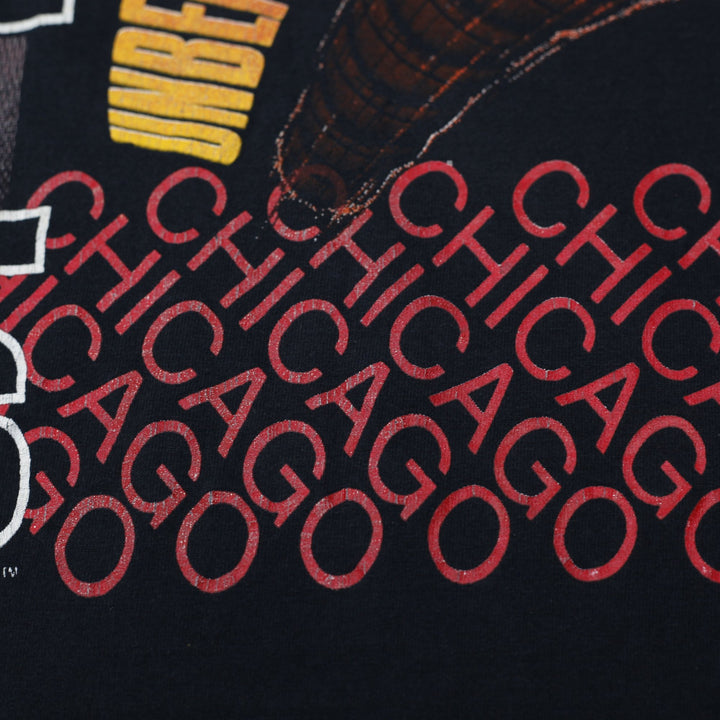 Vintage 1991 Salem Chicago Bulls Unbeatabulls T-Shirt Made in USA Size M