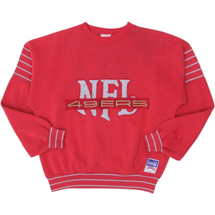 Vintage Nutmeg 1990s Red NFL San Francisco 49ers Crewneck Sweatshirt Made In USA M