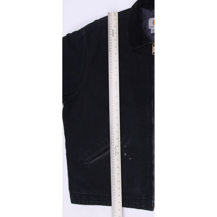 Mens Carhartt J001-BLK Duck Detroit USA Blanket Lined Jacket XL