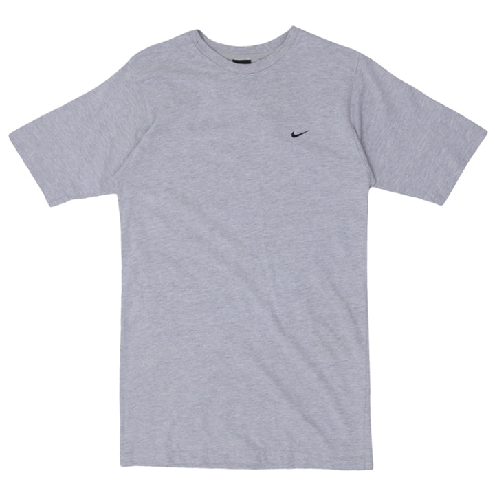 90s Vintage Nike Swoosh Embroidered Crewneck T-Shirt Gray M - Fashion Rerun Vintage Migration_T-Shirt