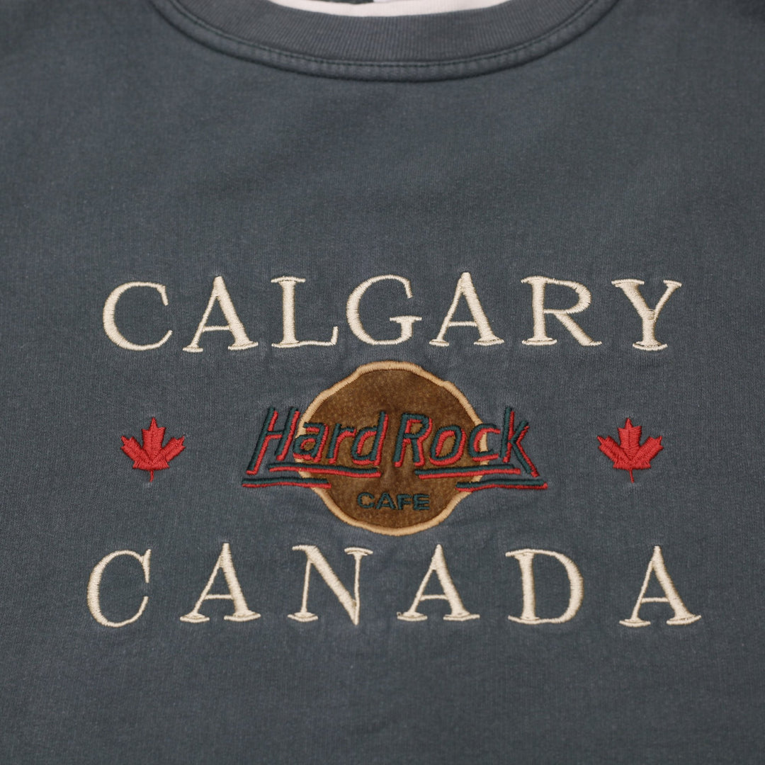 Vintage Mens Hard Rock Cafe Calgary Sweatshirt Size XL