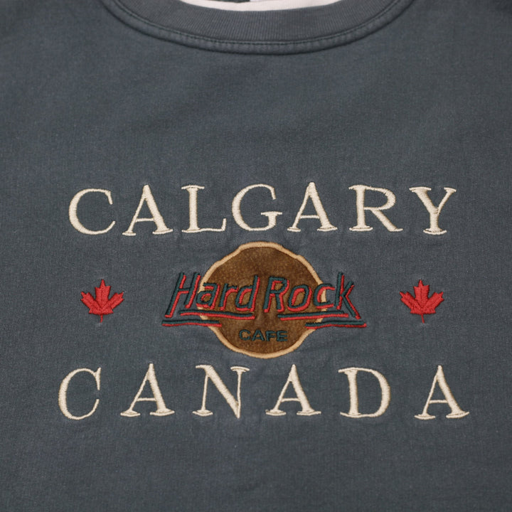 Vintage Mens Hard Rock Cafe Calgary Sweatshirt Size XL