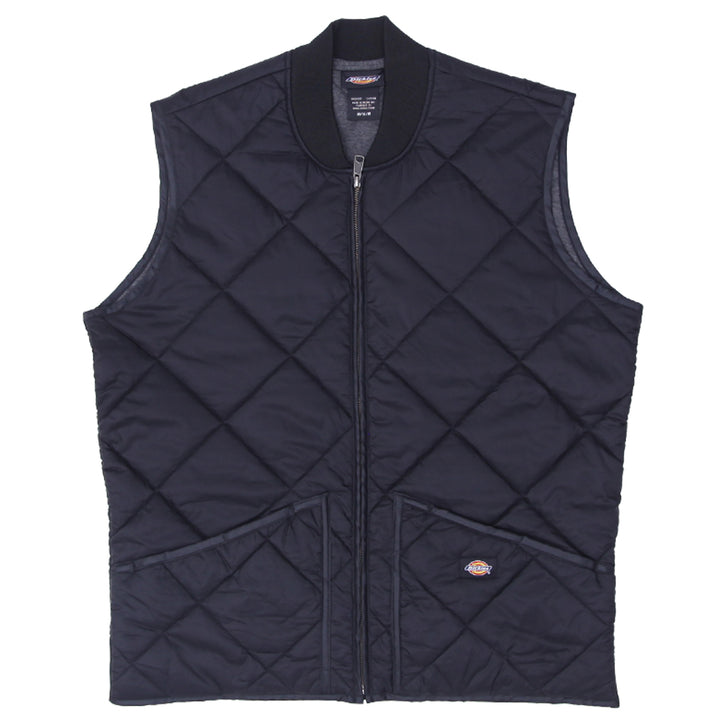 Mens Dickies Full Zip Quilted Vest Black - Fashion Rerun Vintage Migration_Jacket
