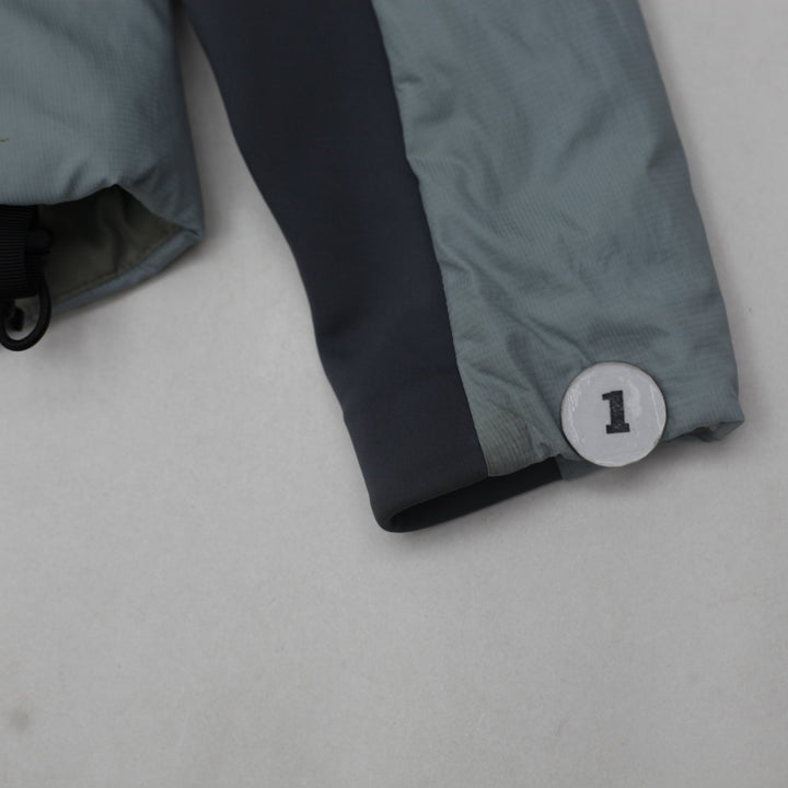Ladies Arc'teryx Gray Light Blue Insulated Zipper Lightweight Jacket XS | Migration_Jackets - View 7 | Fashion Rerun