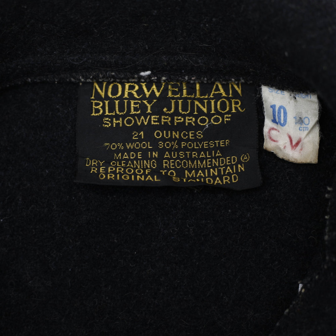 Vintage 80's Ladies Norwellan Jacket Black Wool Richmond Embroidered Patches | Migration_Jackets - Back View | Fashion Rerun