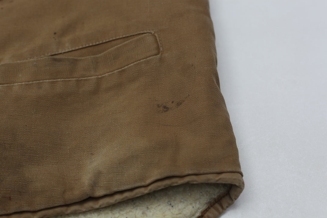 Vintage Carhartt Sherpa Fleece Lined Full Zip Work Vest | Migration_Vests - View 6 | Fashion Rerun