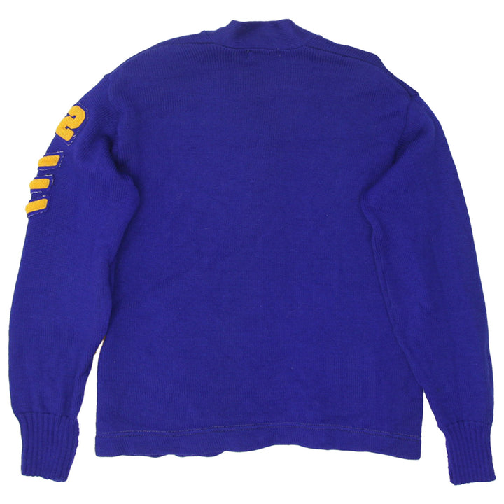 Vintage 1930s Winged Foot Varsity Letterman Cardigan Sweater Whitmer Track