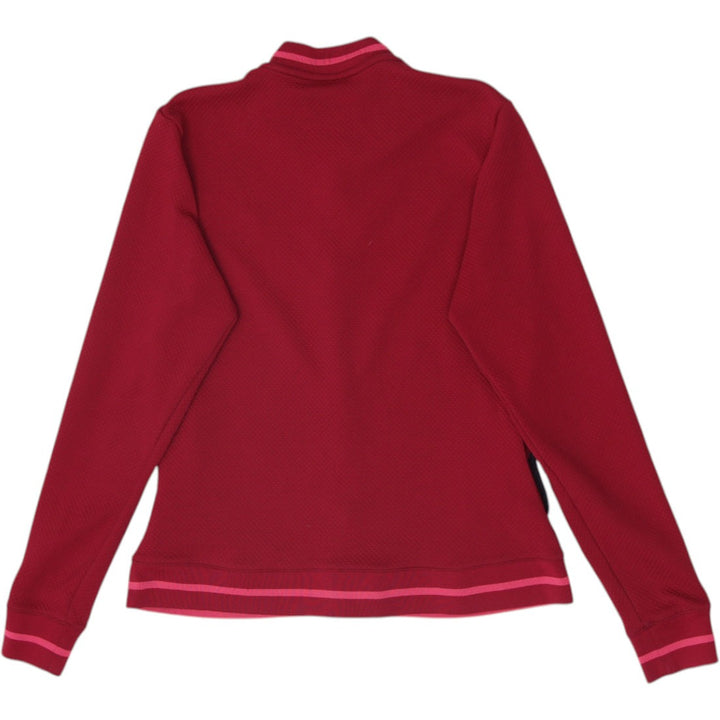 Ladies Nike Track Jacket Full Zip Red Pink Size M (8-10)