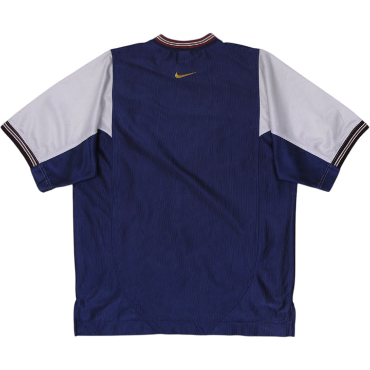 Vintage 90s Nike Warm Up Basketball Shooting Jersey Shirt Size M | Migration_Jerseys - Side View | Fashion Rerun