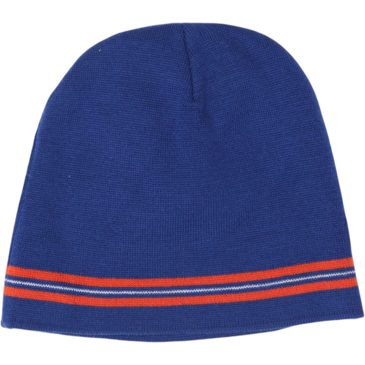 Vintage Nike Blue/ Orange Knit Beanie | Migration_Accessories ACCESSORIES Hats - Side View | Fashion Rerun