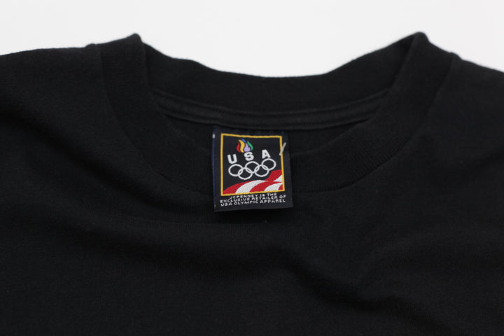 1992 Vintage USA Olympics Skiing Ski Embroidered T-Shirt