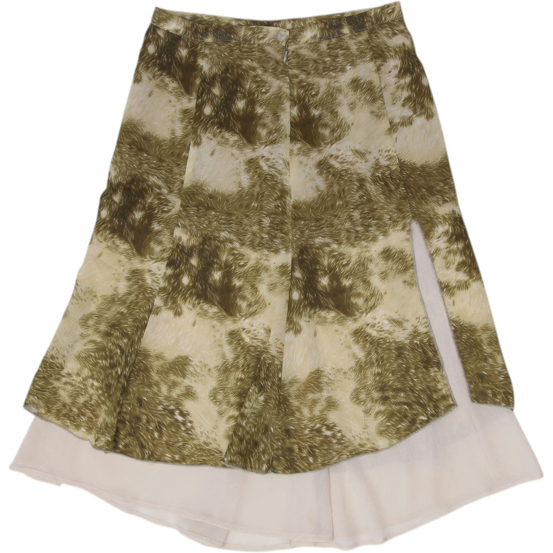 Y2K Ladies Abstract Midi Skirt Size XS