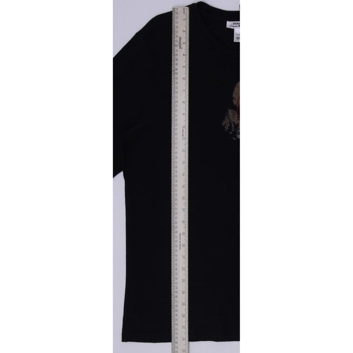 Y2K Mens Parasuco Denim Legend Black Long Sleeve T-Shirt Graphic Design