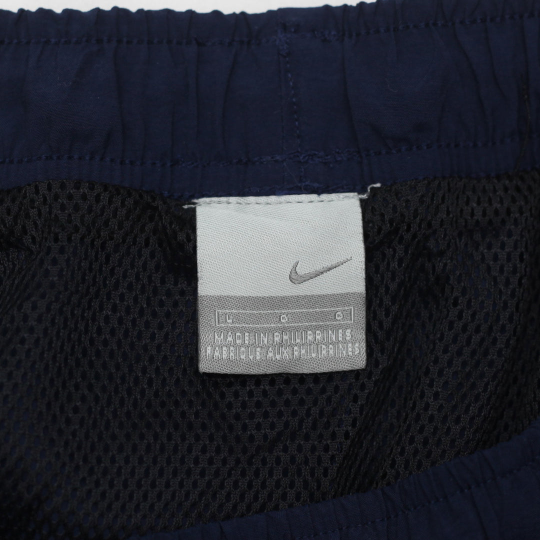 Vintage Nike Embroidered Navy Athletic With Mesh Lining Size Large - Fashion Rerun Vintage Migration_Shorts