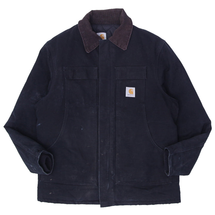 Carhartt Arctic Quilt Lined C03 BLK Distressed Vintage 90s