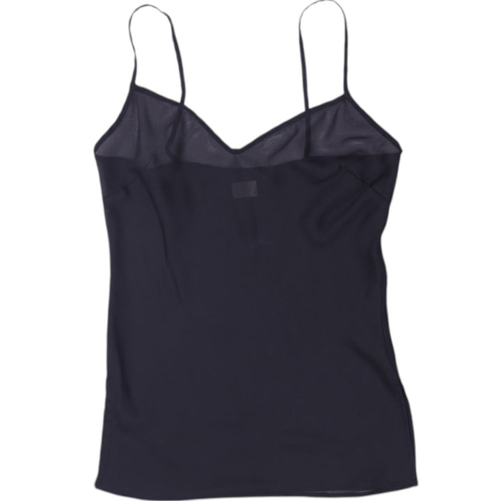Y2K Ladies CDC Black Chiffon Mesh Cami Strappy Top Size 6