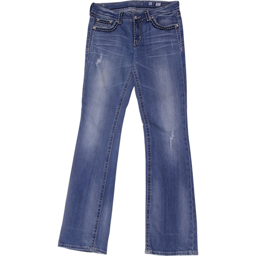Y2K Ladies Miss Me JP5014-11 Boot Embroidered Denim Jeans | Migration_Jeans & Pants | Fashion Rerun