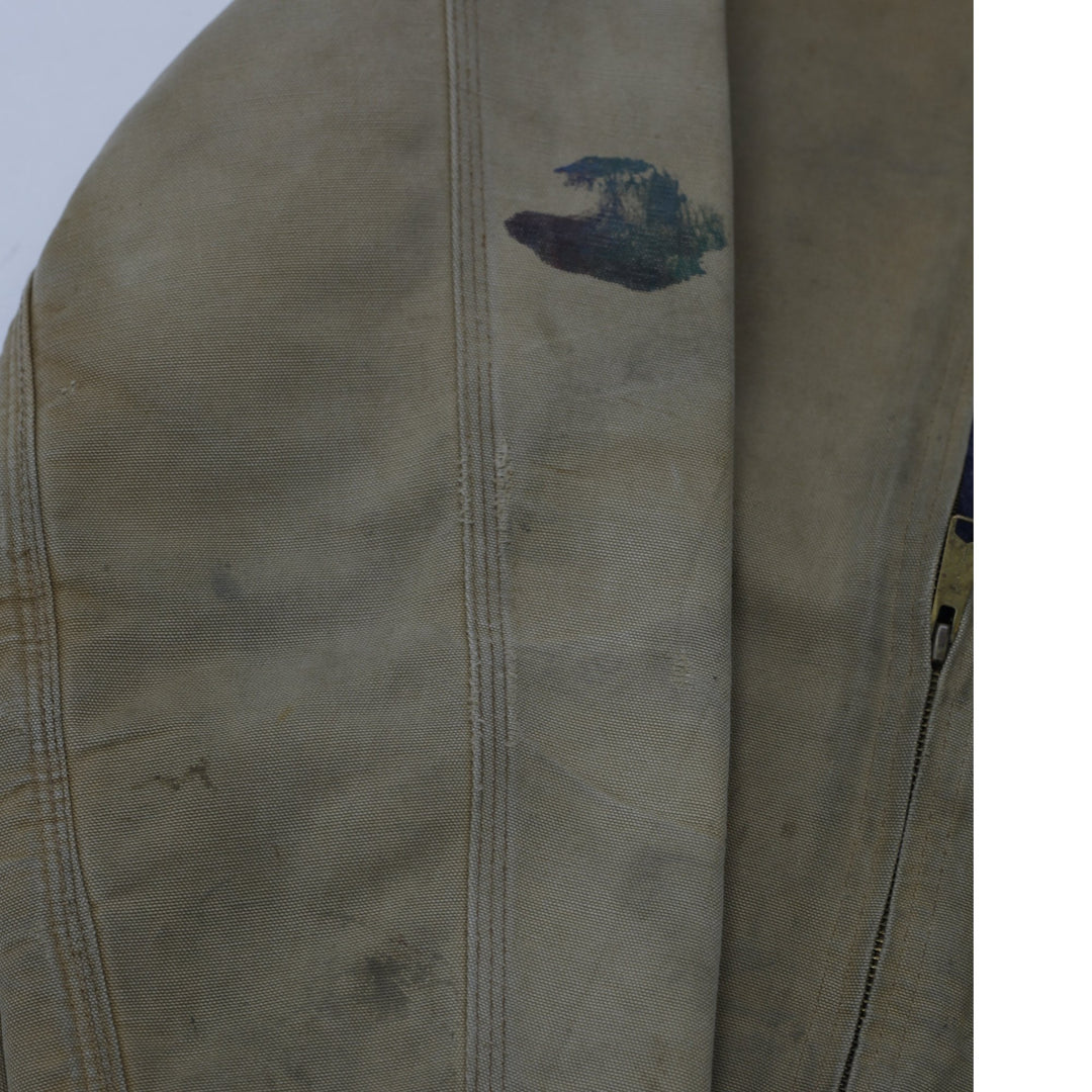 Vintage Carhartt Detroit Blanket Lined Canvas Stained Distressed Jacket | Migration_Jackets - View 8 | Fashion Rerun