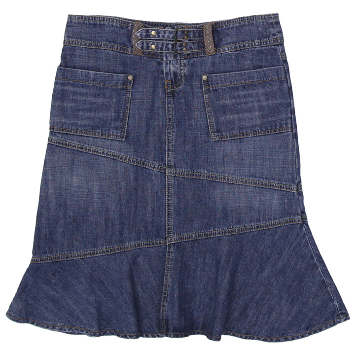 Y2K Ladies H4 Jeans Ruffle Denim Skirt