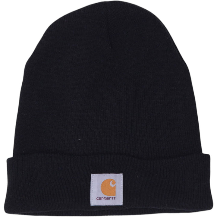 Mens Carhartt A18 BLK One Size Knitted Black Cuff Beanie