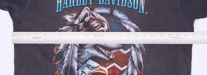 Vintage 90s Harley-Davidson Wolf Graphic T-Shirt Size L | Migration_T-Shirts - View 13 | Fashion Rerun