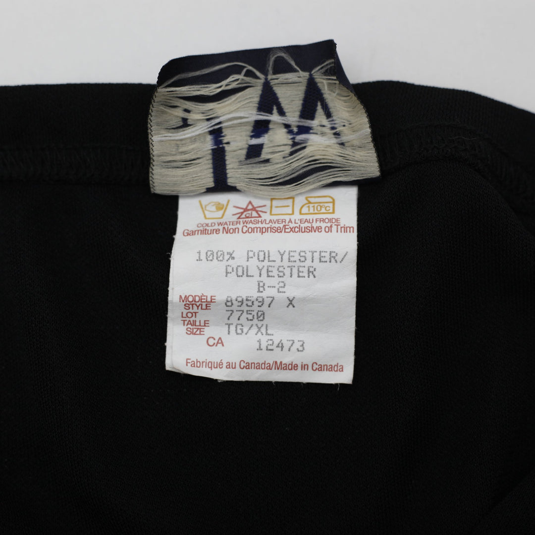 Y2K Ladies Jean Works & Co Black Halter Top XL