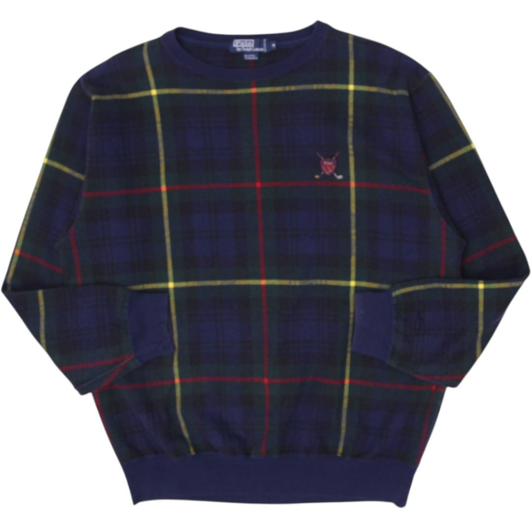 Vintage Ralph Lauren Plaid Modacrylic Cotton Crewneck Sweater Size M | Migration_Knitwear & Sweaters | Fashion Rerun