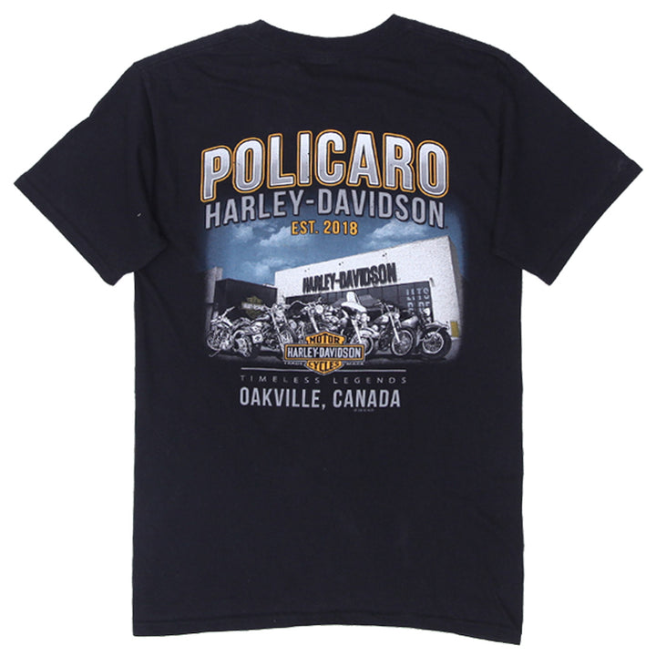 Mens Harley Davidson Logo Black T-Shirt - Fashion Rerun Vintage Migration_T-Shirt