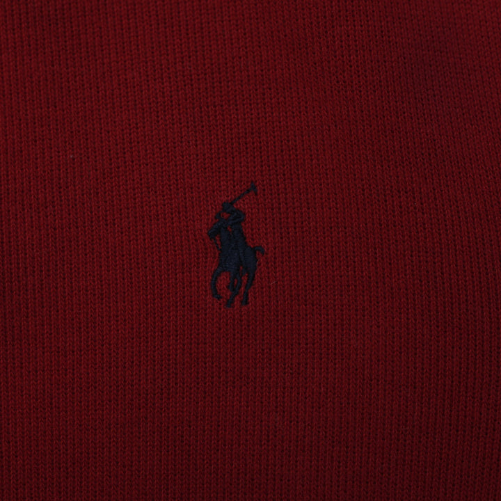 Vintage Mens Polo by Ralph Lauren Red Casual Warm 1/4 Zip Sweater Size S | Migration_Knitwear & Sweaters - De | Fashion Rerun