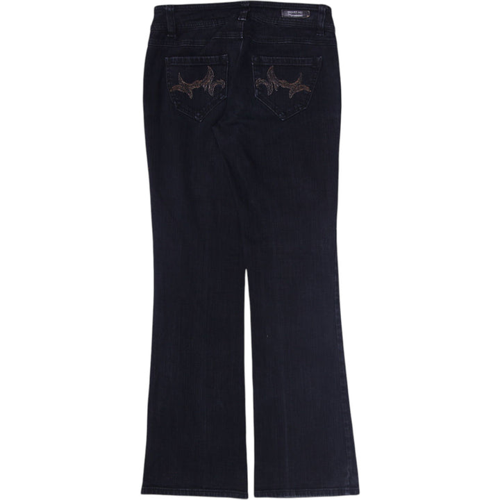 Y2K Ladies Parasuco Bootcut Jeans Black Embroidered Pockets