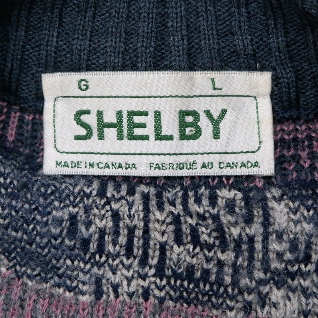 Vintage Shelby Made In Canada Button Cardigan Coogi Style Sweater