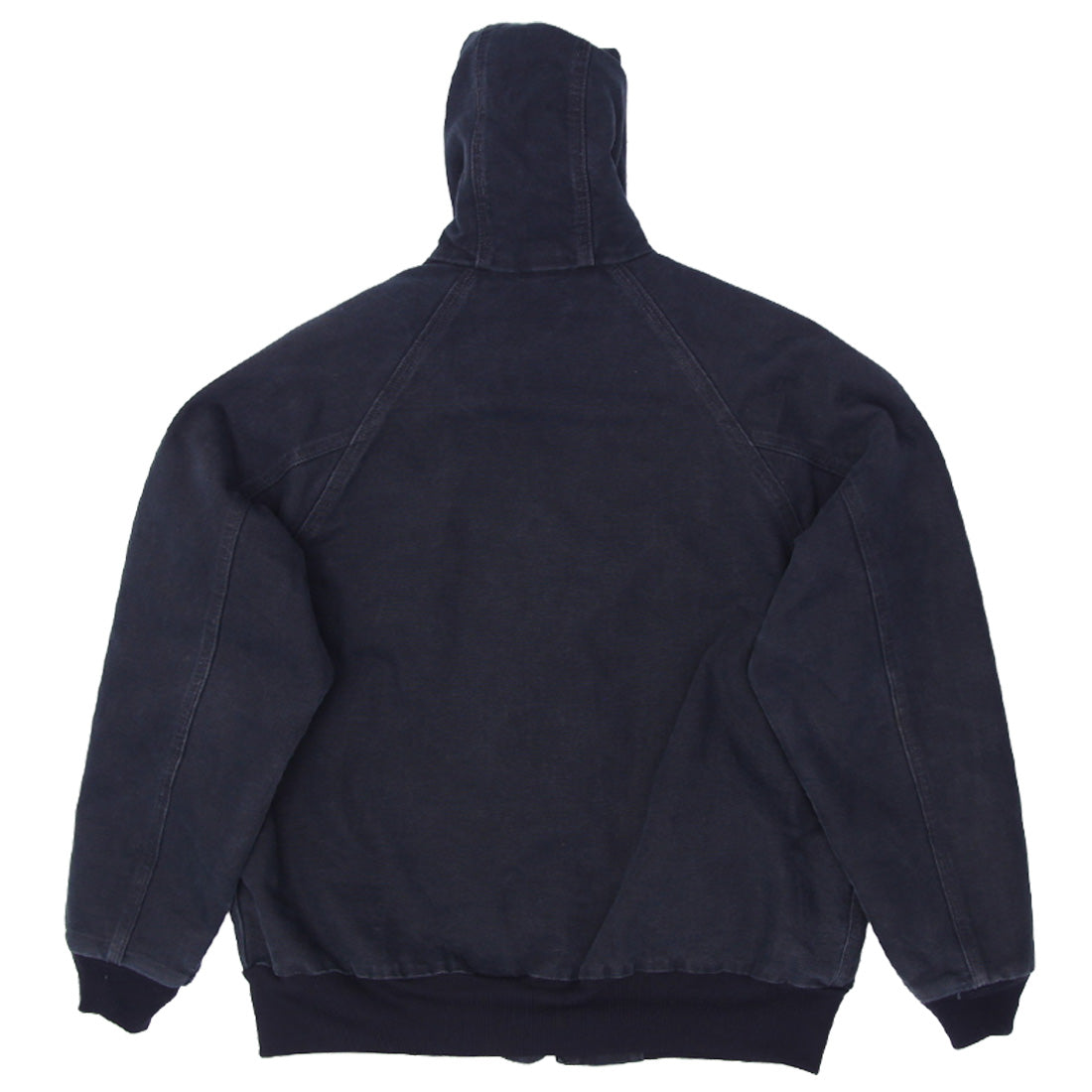 Shop Mens J268 BLK Carhartt Zipper Hooded Quilt Lined Jacket