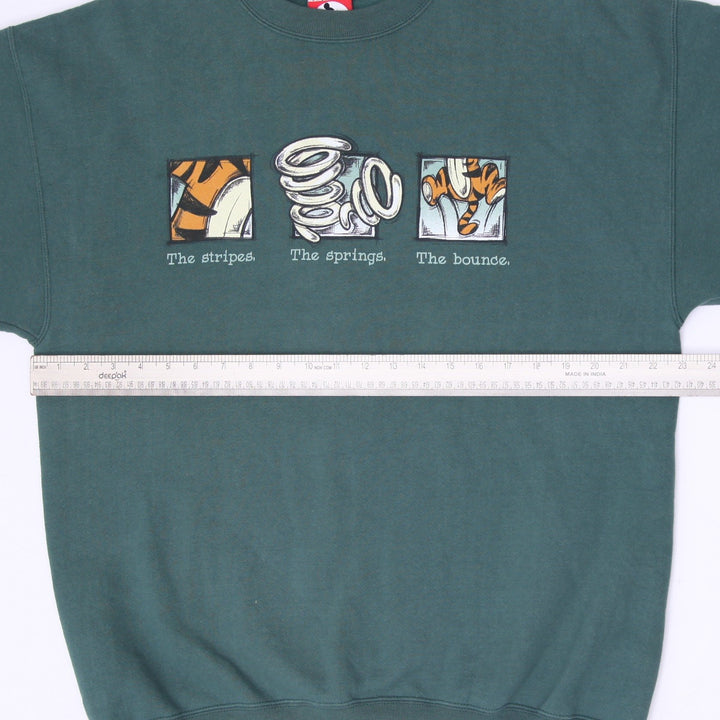 Vintage 90s Disney Mickey Inc Tigger Crewneck Sweatshirt Made in USA Size L