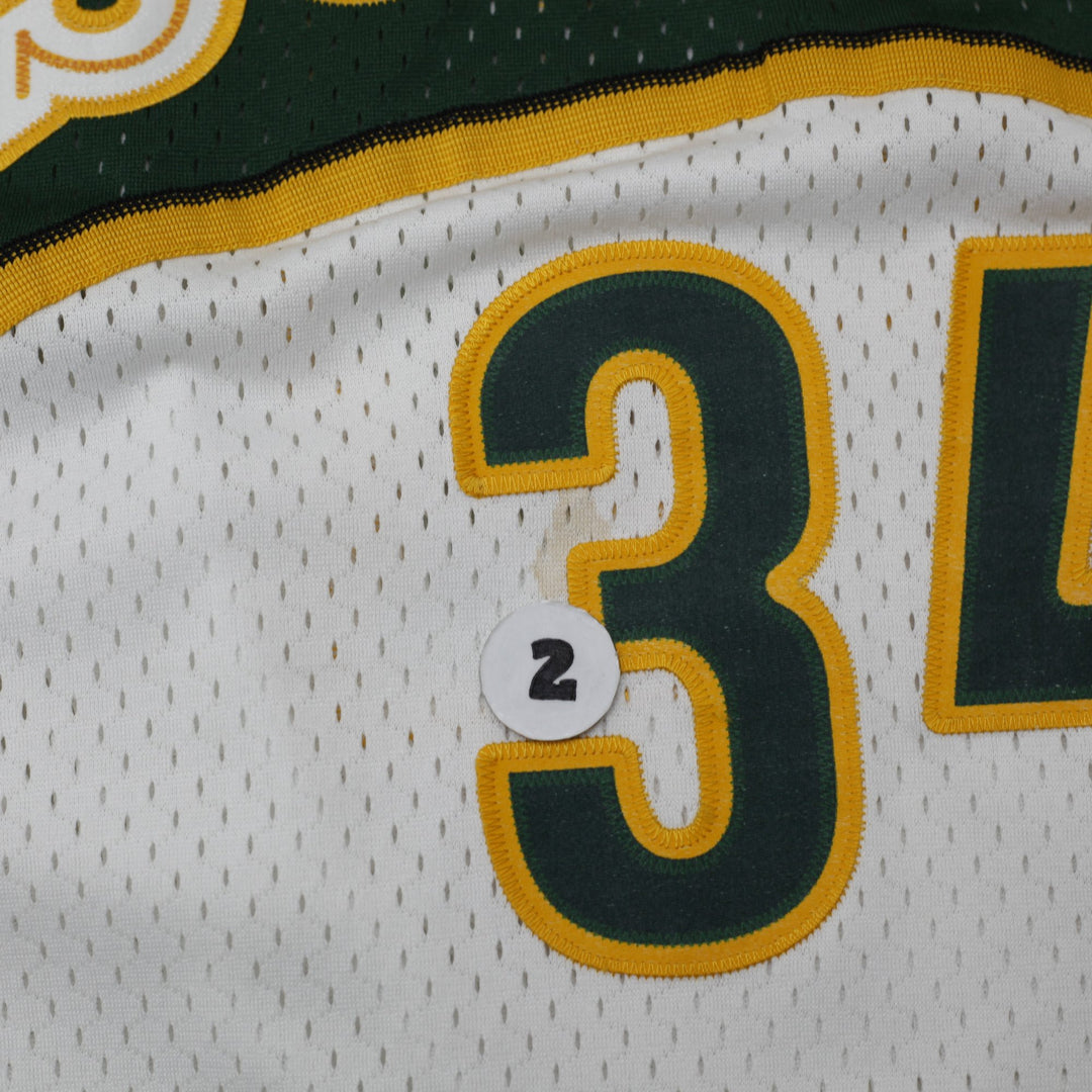 Vintage Nike NBA Sonics #34 Allen Basketball Mesh Jersey XXL | Migration_Jerseys - View 8 | Fashion Rerun