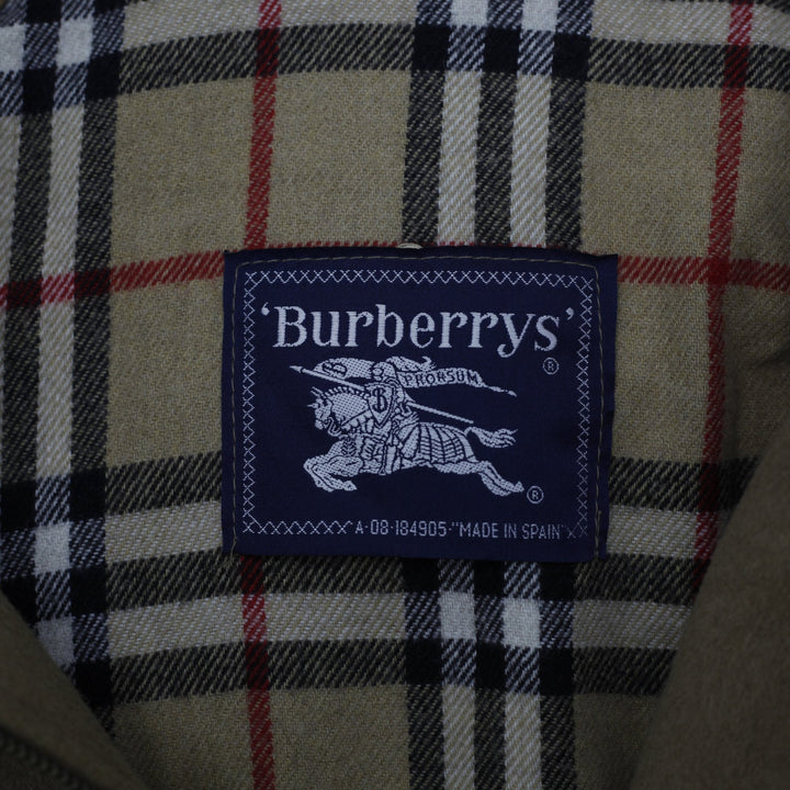 Vintage 80's Burberry Wool Blend Harrington Brown Jacket