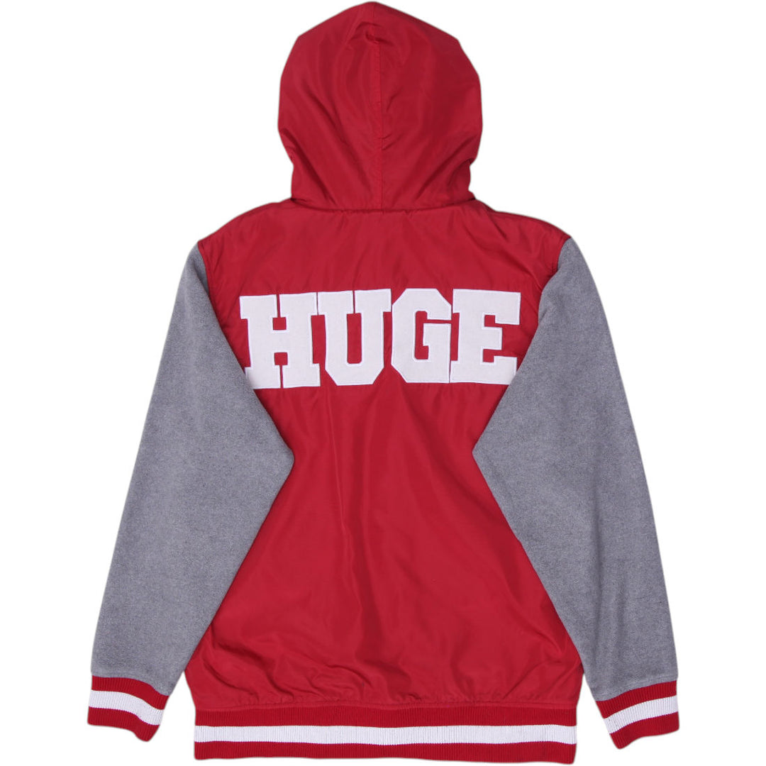 The Hundreds Graphic Varsity Jacket Hoodie Size L | Migration_Jackets SW COLLECTION - Side View | Fashion Rerun