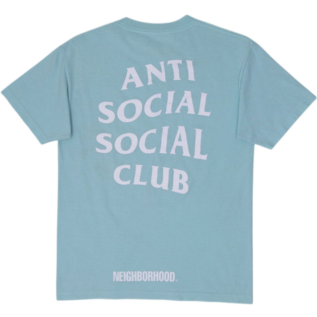 Mens ASSC x Neighborhood Turbo Made In USA Mint Green T-Shirt Size M