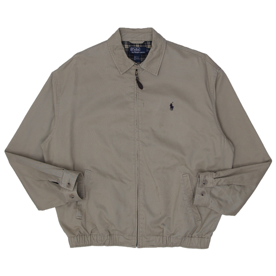 Shop Vintage Polo by Ralph Lauren Plaid Lined Harrington Jacket