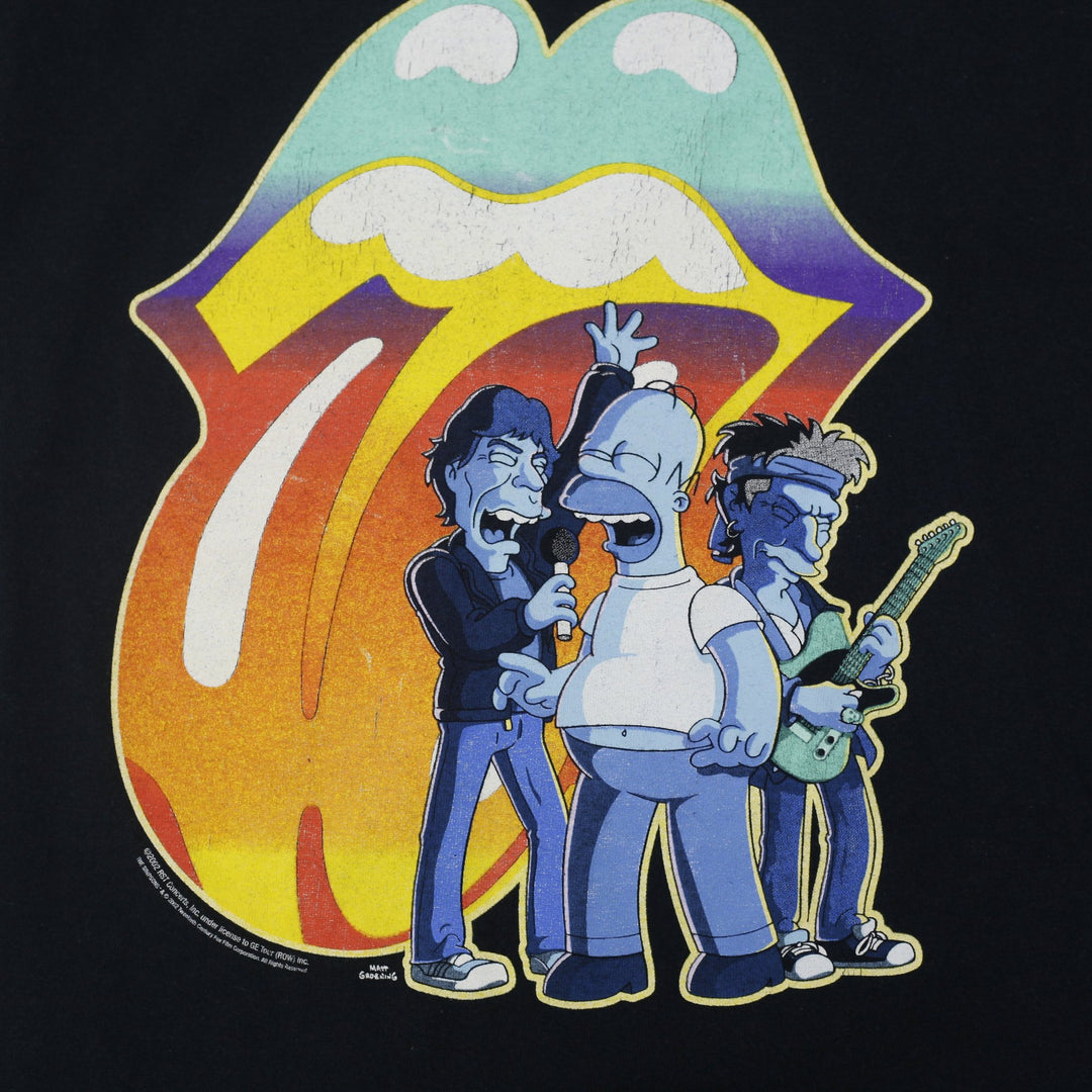 Vintage 2002 The Simpsons x The Rolling Stones  T-Shirt Size S