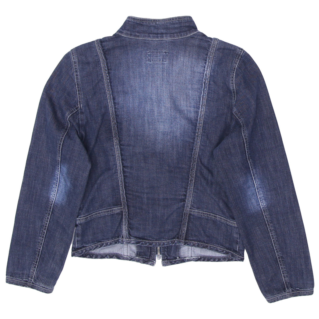 Ladies Basic Jeans by Bessie Full Zip Denim Jacket