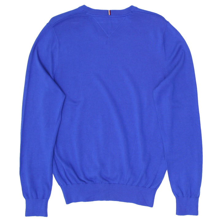 Mens Tommy Hilfiger Blue V-Neck Long Sleeve Sweater