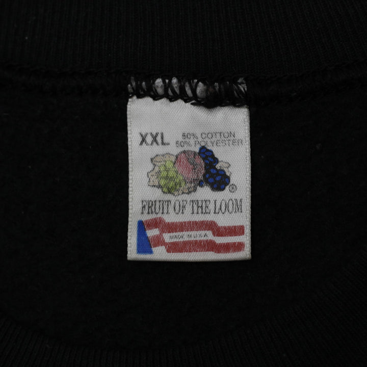 Vintage Mens Fruit of the Loom 90s Chicago Bulls Graphic Crewneck Sweatshirt