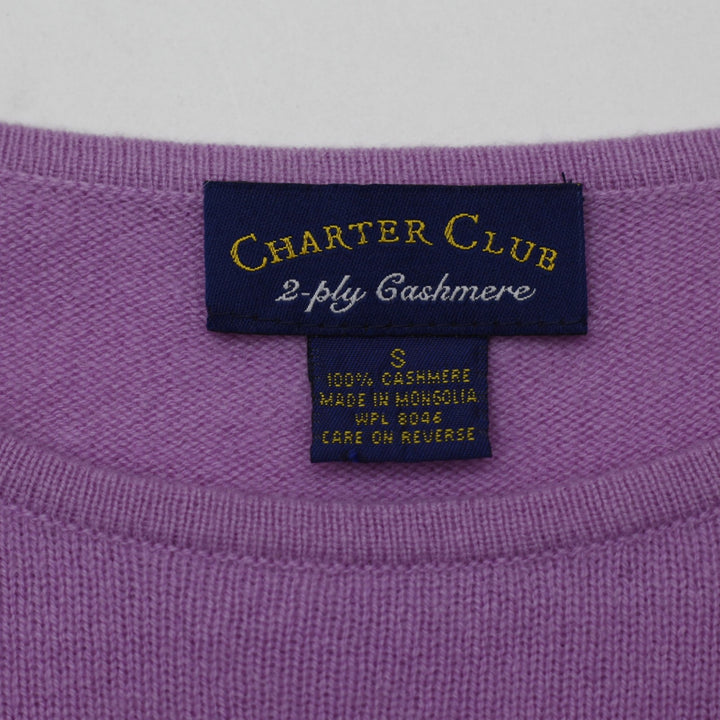 Ladies Charter Club 2 Ply 100% Cashmere Sweater